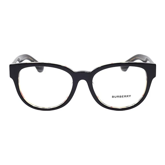 Burberry Round Eyeglass Frames Women's Black-1