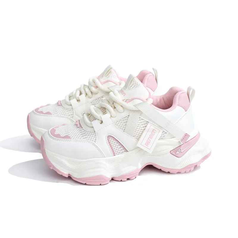 RENBEN Abrasion Resistant, Breathable, Lightweight Low Top Chunky Sneakers Women's-12