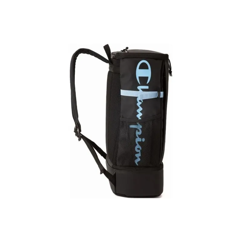 Champion Recycled Polyester Patchwork Canvas Backpack Unisex Black Purple-2