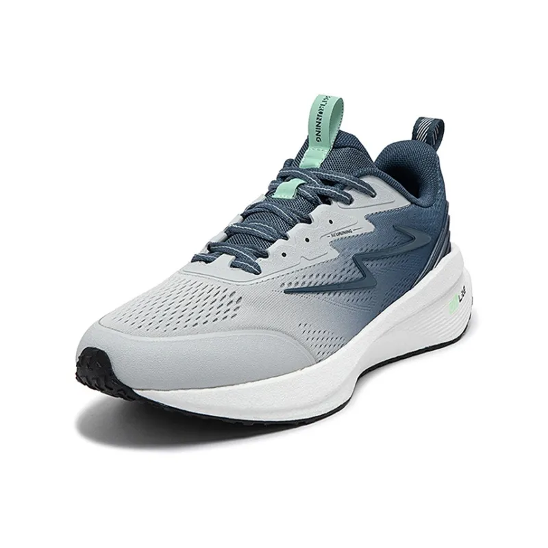 361° Popping Foam Anti Slip Wear Resistant Low Top Casual Running Shoes Men's Nostalgic Blue-1