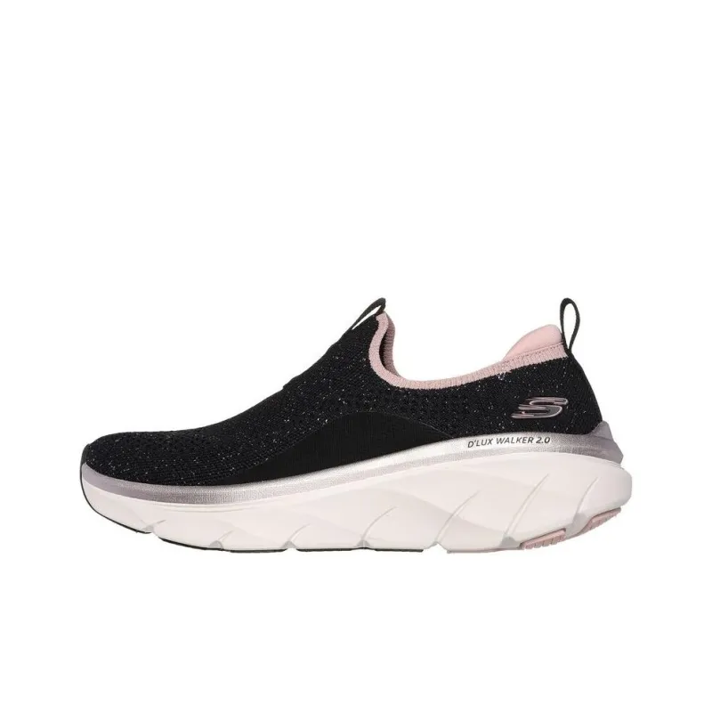 Skechers Anti Slip Wear Resistant Low Top Casual Shoes Women's Black-0