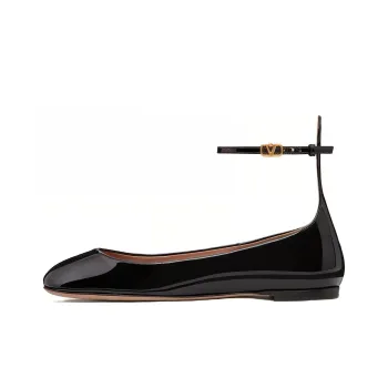 Valentino Tan Go GARAVANI Casual Single Shoes Women's Black