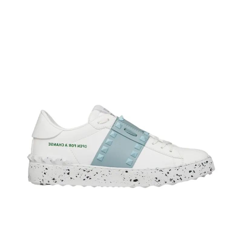 Valentino Open FOR A CHANGE Low-Top Stylish Skateboarding Shoes Women's Ocean Blue-1