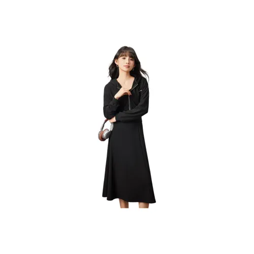 Love to serve Two Piece Skirt Sets Women's Black