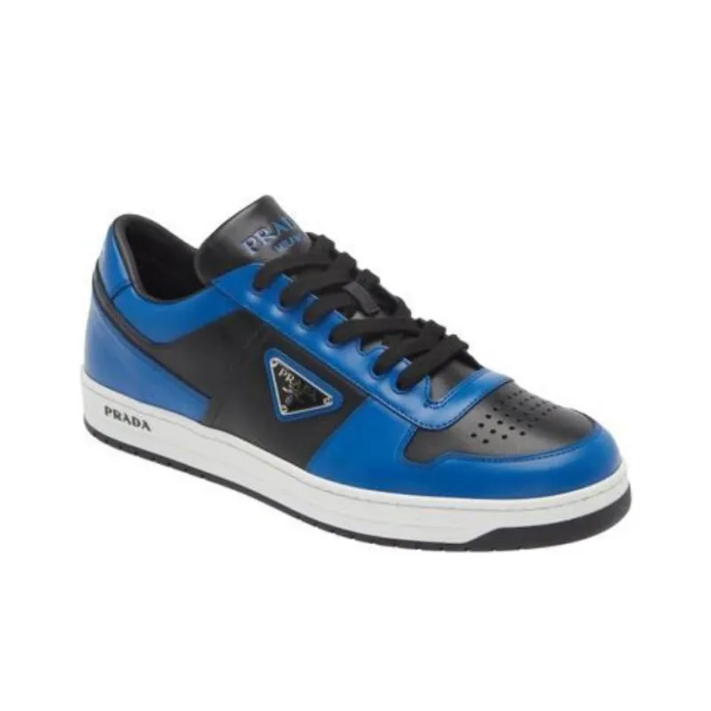 PRADA Low Top Skateboard Shoes Men's Blue-2