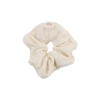 BABYBEI Hair Tie With Dark Flower Elegance Advanced Handmade Gentle Hair Curling Hair Accessories Women's