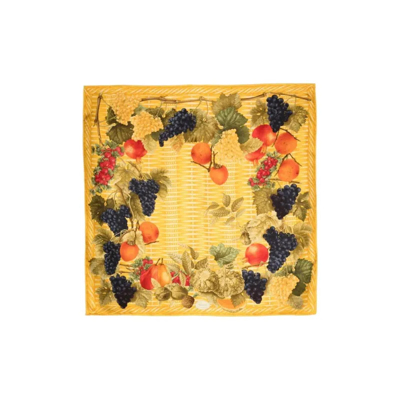 GUCCI 1990s Fruit print Scarf-1