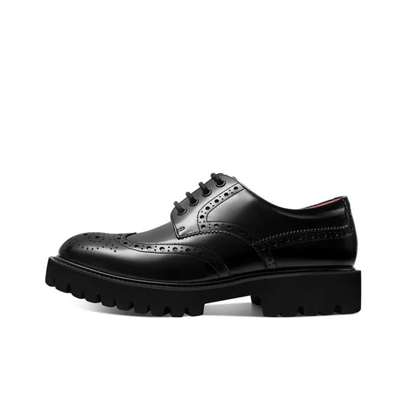 THOM WILLS British Business Versatile Derby Shoes Women's Casual Shoes Women's Black-0