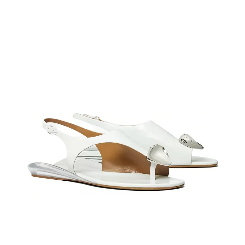 TORY BURCH Patos Strap Sandals Women's White-2