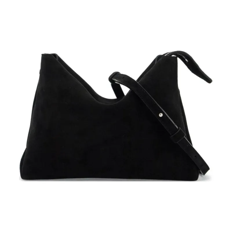KHAITE The Lina Suede Crossbody Bag-0