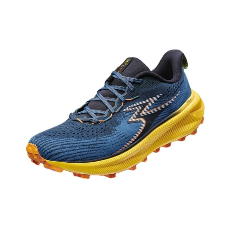 361° Anti-Slip Wear-Resistant Low-Top Trail Running Running Shoes Men's Orange Blue-3