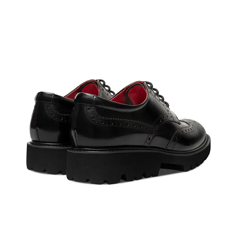 THOM WILLS British Business Versatile Derby Shoes Women's Casual Shoes Women's Black-3