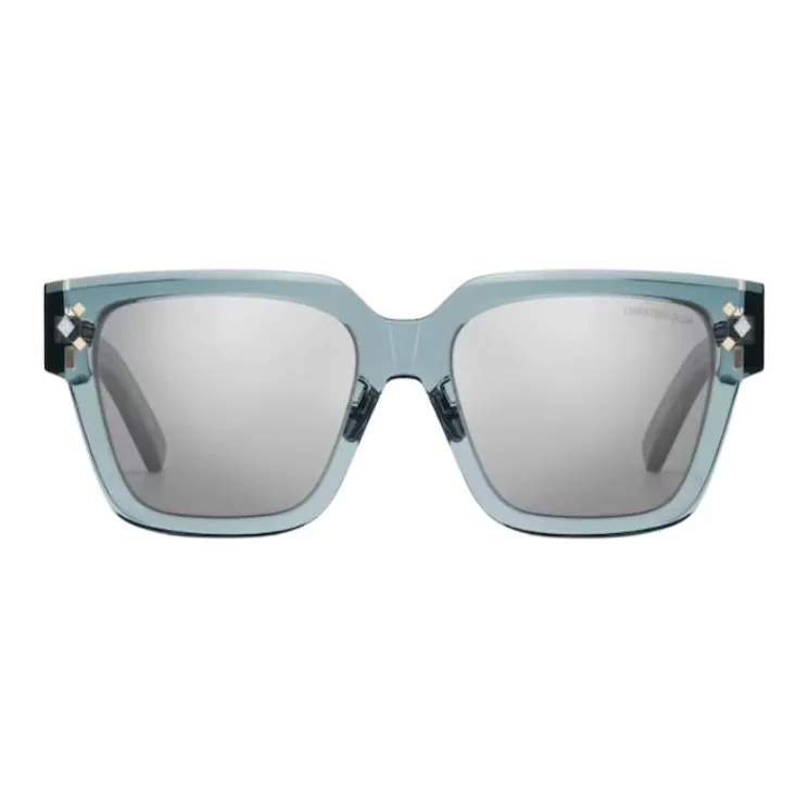 DIOR Acetate Square Sunglasses Men's Blue-0