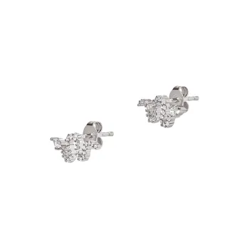 EMPORIO ARMANI 925 Sterling Silver Stud Earrings Women's Silver