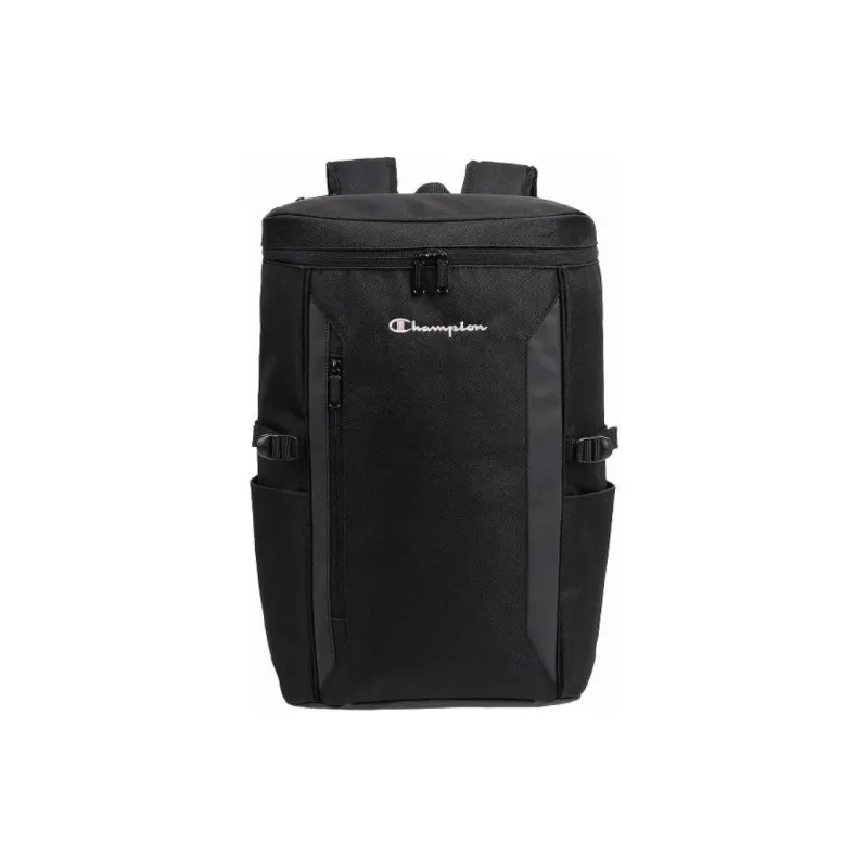 Champion Recycled Polyester Patchwork Canvas Backpack Men's Black White-0
