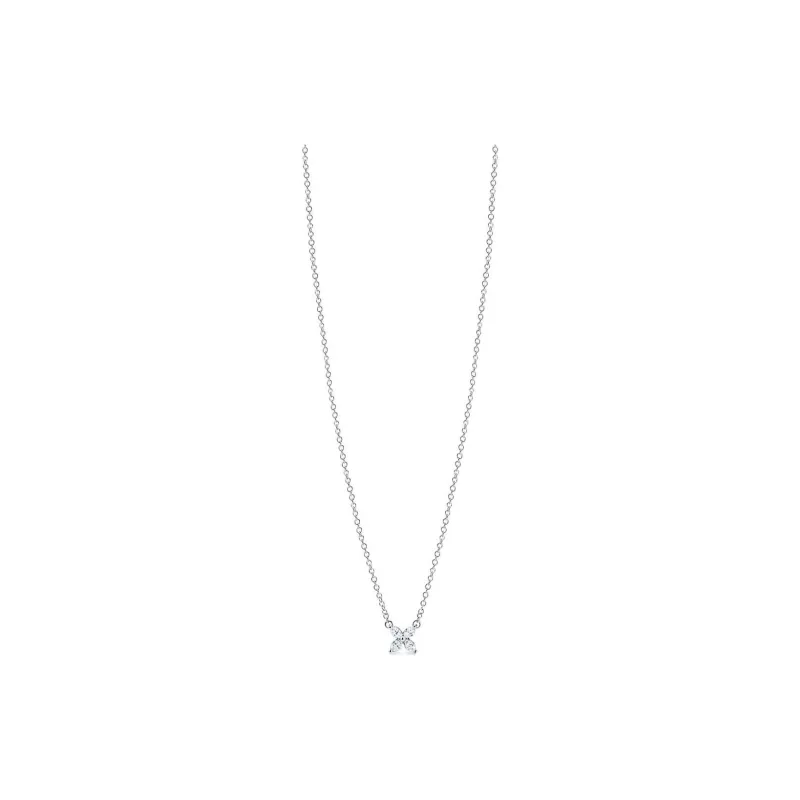 TIFFANY & CO. Diamond Platinum Necklaces Women's Silver-0