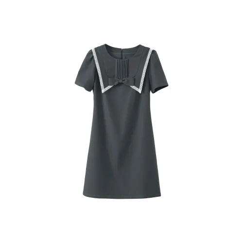 Fstudio Short-Sleeved Dresses Women's Gray