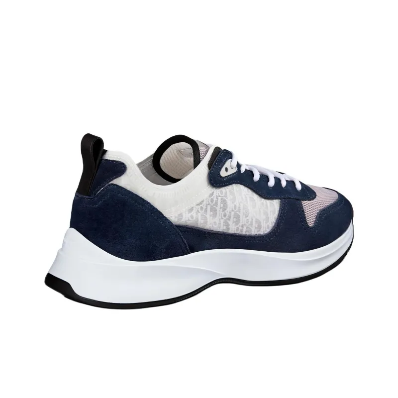 DIOR B25 Runner Navy Oblique Suede-3