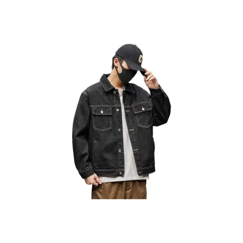 Tonlion Denim Jacket Men's Black
