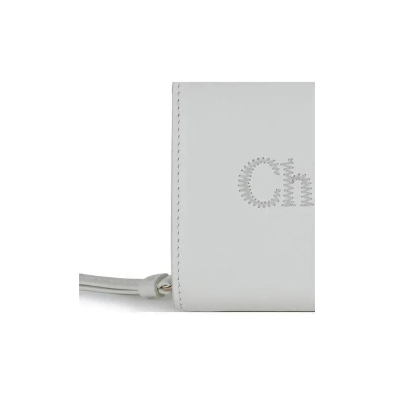 Chloe Leather Wallet Women's White-2