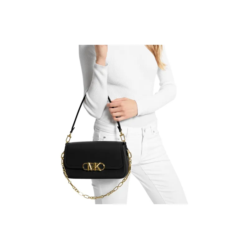 MICHAEL KORS PARKER Artificial Leather Shoulder Bag Women's Black-6
