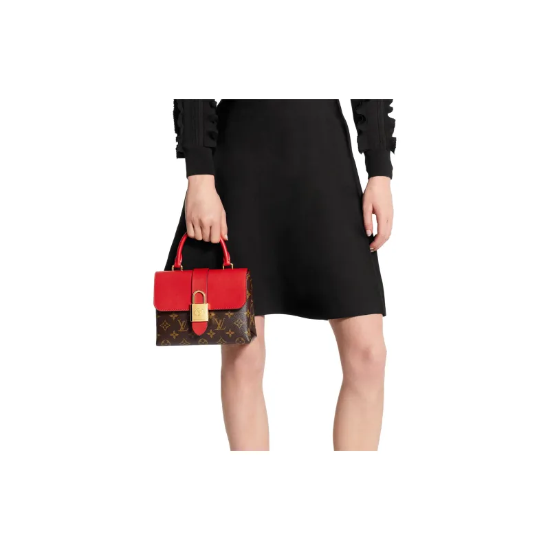 LOUIS VUITTON Locky Monogram Bb Coquelicot-5