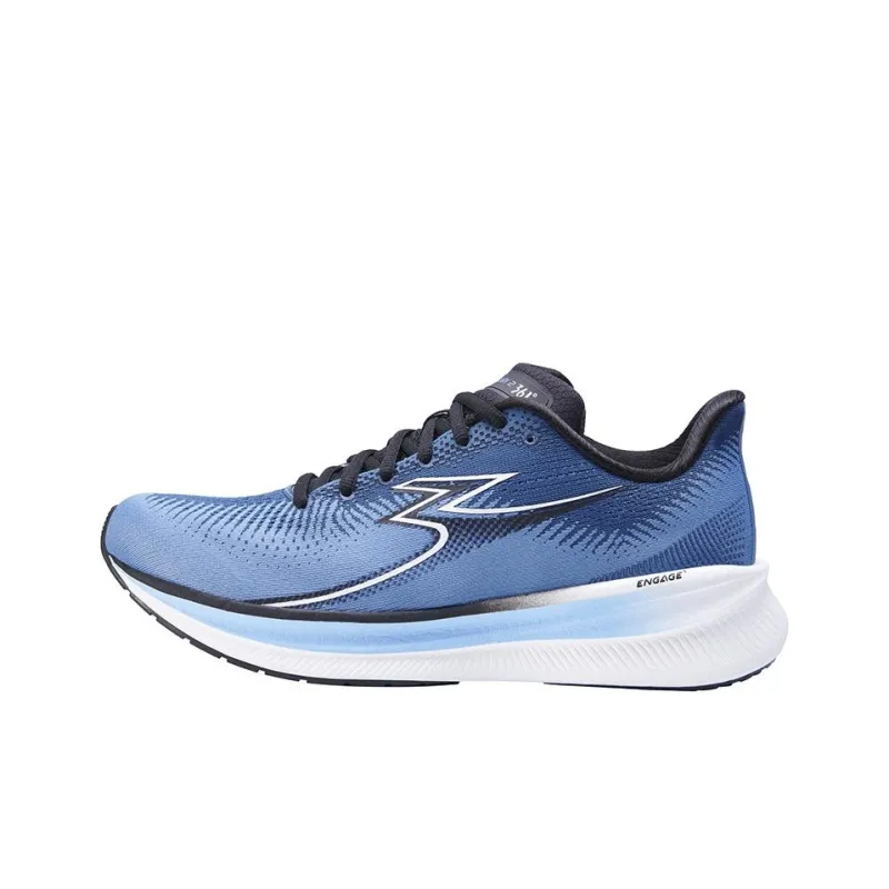 361° Durable Breathable Low Top Sprint Running Shoes Unisex Blue White-0
