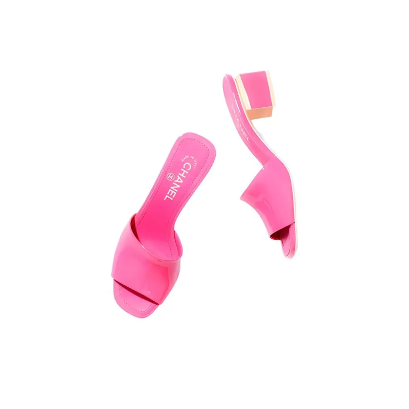 CHANEL Odor Resistant Slide Slippers Women's Pink-1