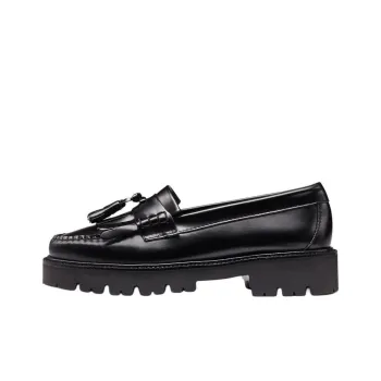 G.H. Bass & Co. Esther Kiltie Super Lug Loafers 3.5cm Women's Black