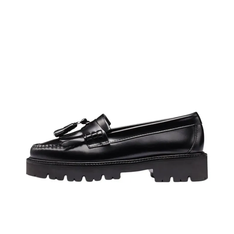 G.H. Bass & Co. Esther Kiltie Super Lug Loafers 3.5cm Women's Black-0