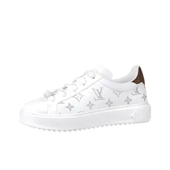 LOUIS VUITTON Time Out Sneakers 'White With Silver Monogram' Women's