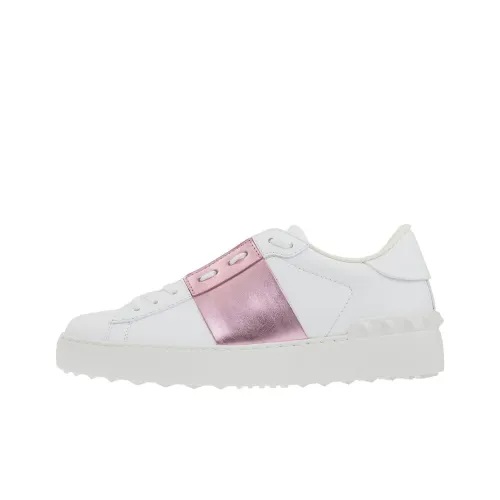 Valentino Garavani Skateboard Shoes Women's Low-Top White/Pink