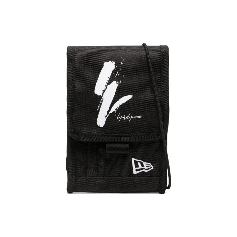 Yohji Yamamoto X New Era Logo Embroidered Foldover Pouch-0