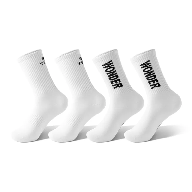 SHIWAJI Mid Calf Socks Men's 4 Pack-4