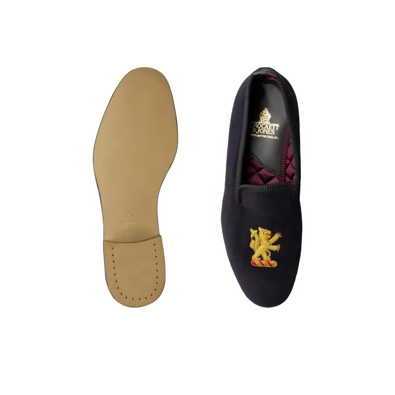 CROCKETT & JONES Lion Rampant Loafers Men's Black-4