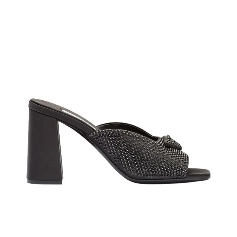 PRADA Crystal-embellished Mules-1