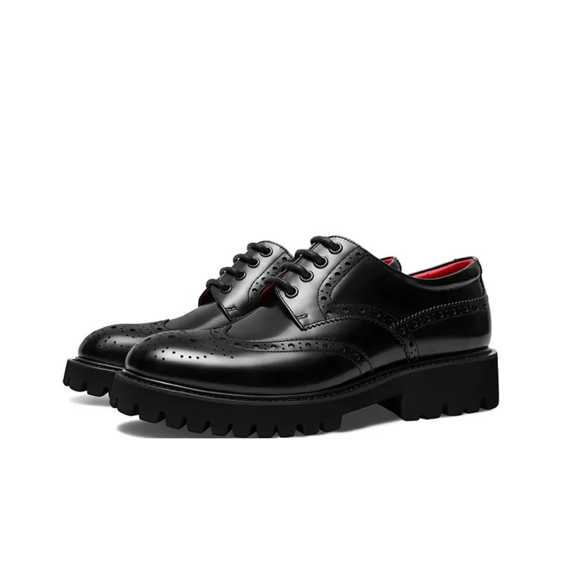 THOM WILLS British Business Versatile Derby Shoes Women's Casual Shoes Women's Black-1