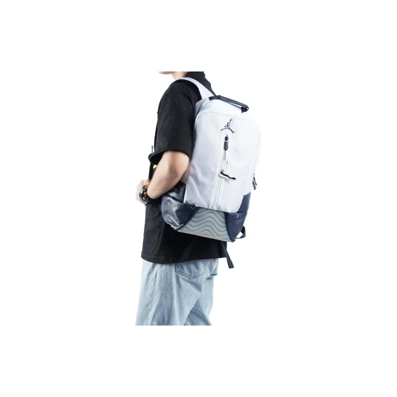 Jordan Polyester With Polyurethane Backpack Regular Unisex White & Obsidian Color-6