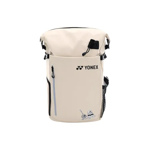 YONEX Badminton Racket Bags Pack Of 5 Sporty Style Backpack Khaki Beige Unisex Individual Shoe Compartment