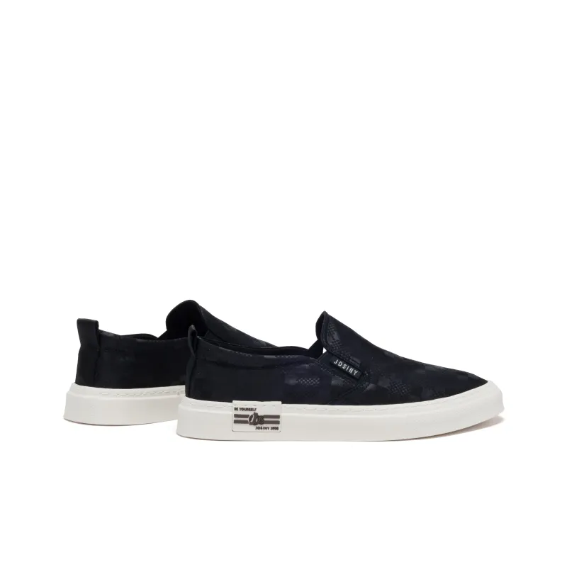 JOSINY Low-Top Canvas Shoes Men's Black-3