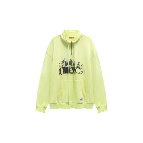 NO ONE ELSE Sweatshirts Unisex Light Yellow