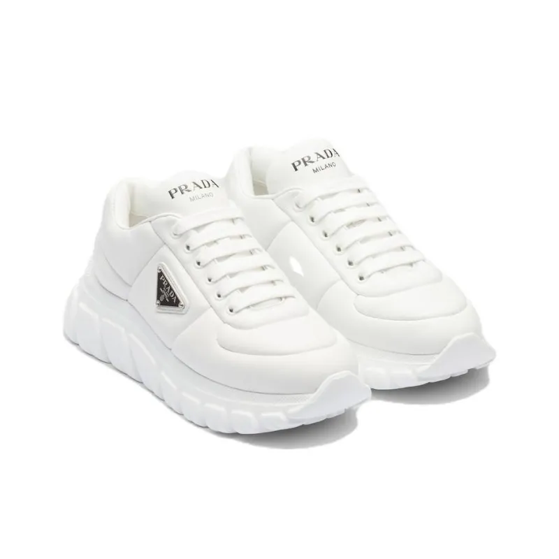PRADA Low Top Casual Shoes Women's White-2