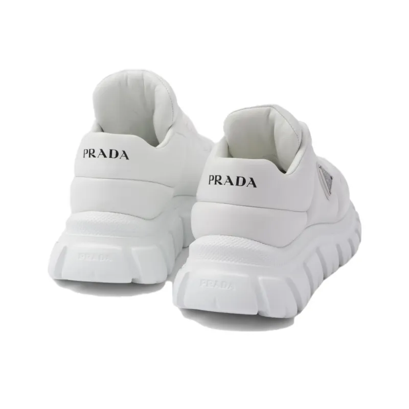 PRADA Low Top Casual Shoes Women's White-4