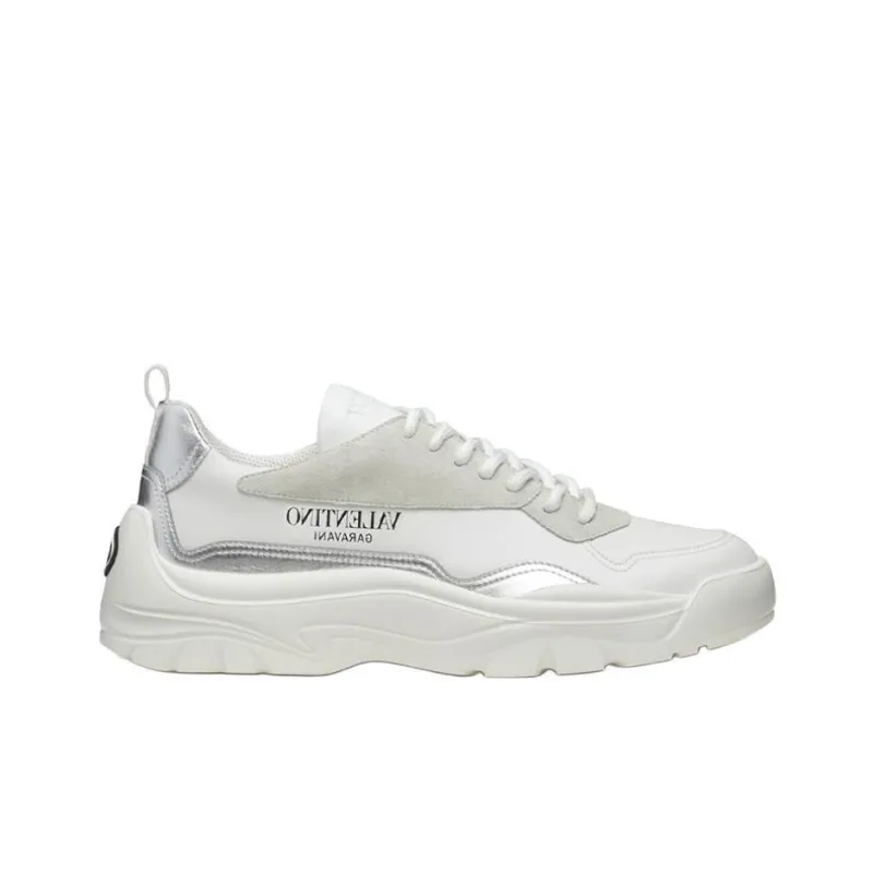 Valentino Gumboy Low Top Sports Casual Shoes Men's White-1