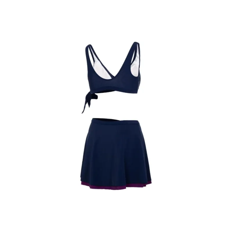 Speedo Two-Piece Swimsuits Women's Navy Blue-1