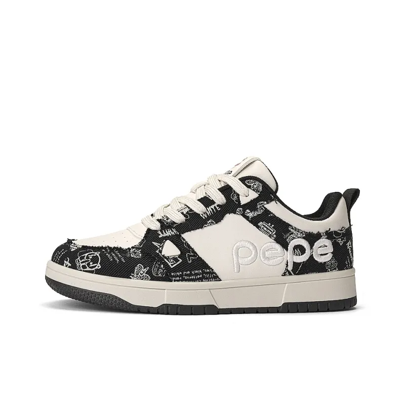 Pepe The Frog Wear Resistant Breathable Slip Resistant Low Top Skateboard Shoes Unisex-3