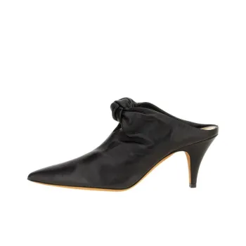 KHAITE Wrap toe Slippers Women's Black