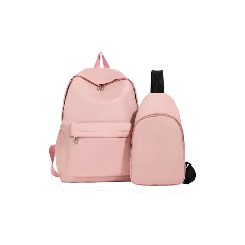 GOX Nylon Backpack Regular Unisex Ecru/Black/Purple/Green/Blue/Pink/Yellow/Orange Red-42