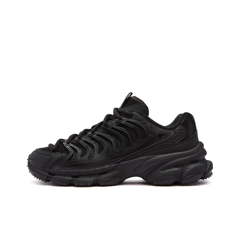 FILA FUSION Slip Resistant Low Top Casual Shoes Men's Black-0