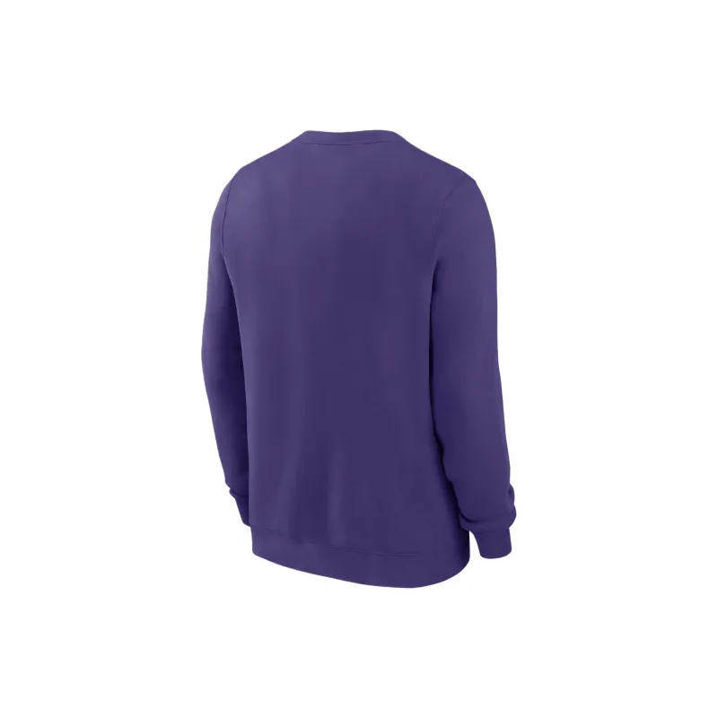 Nike Lsu Tigers Legacy Classic Arch Over Logo Men's Nike College Pullover Crew-1